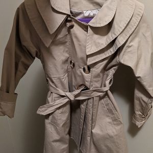 Double breasted trench coat